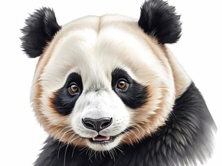 Fototapeta premium A quality colored pencil drawing of a cute and lovely Panda