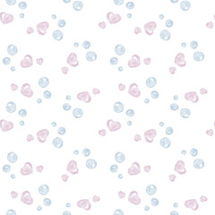 seamless background with hearts