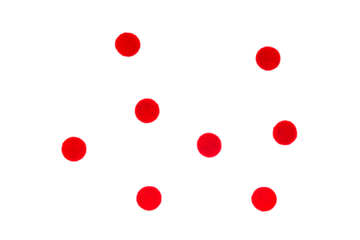 red color sweet circle shape . sugar yummy balls candy Isolated on A Transparent Background