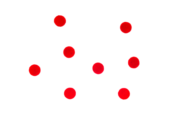 red color sweet circle shape . sugar yummy balls candy Isolated on A Transparent Background