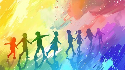 Celebratory Children's Day Abstract Design