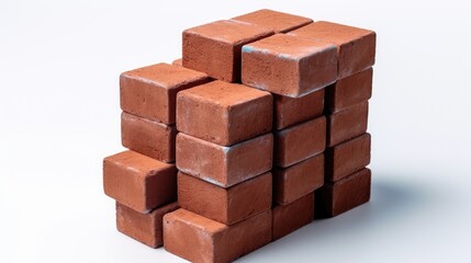 Obraz premium Red brick stack UHD Wallpaper