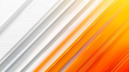Obraz premium Vibrant background with the orange and white color combination. Three-dimensional line texture.