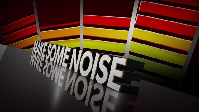 Make some noise, motion graphic fan prompt.
