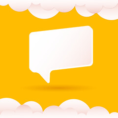 Vector promoción de venta con elementos 3d color amarillo