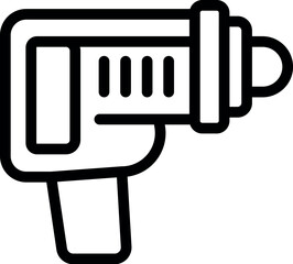 Vector illustration of a megaphone in a bold black and white line art style