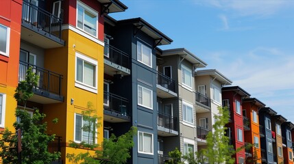 Obraz premium colorful houses in island city