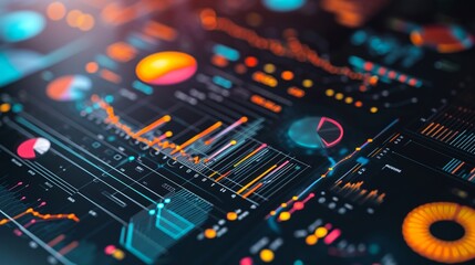 Fototapeta premium Insights from a Datasheet with Diagrams