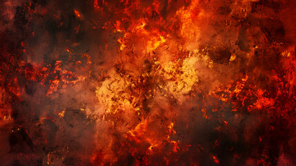 Grunge fire textures background, Grunge wall with blazing fire, LAVA structure. Earth Concept