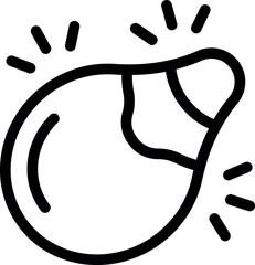 Obraz premium Handdrawn black and white boxing glove icon illustration in vector format, perfect for sports and fightrelated graphic design, athletic hobby, and selfdefense martial arts
