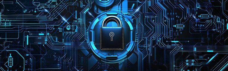 Big Data science analysis business technology concept on virtual screen secure data and cyber security