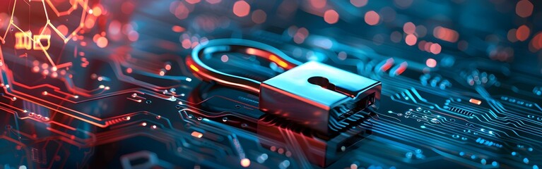 Big Data science analysis business technology concept on virtual screen secure data and cyber security