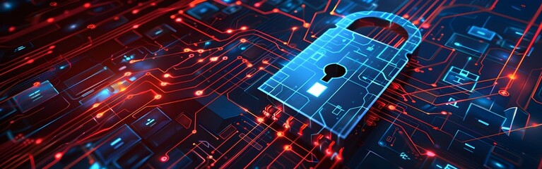 Big Data science analysis business technology concept on virtual screen secure data and cyber security