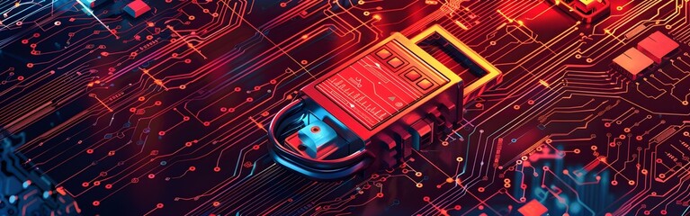 Big Data science analysis business technology concept on virtual screen secure data and cyber security