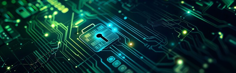 Big Data science analysis business technology concept on virtual screen secure data and cyber security