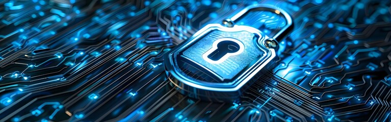 Big Data science analysis business technology concept on virtual screen secure data and cyber security