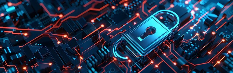 Big Data science analysis business technology concept on virtual screen secure data and cyber security