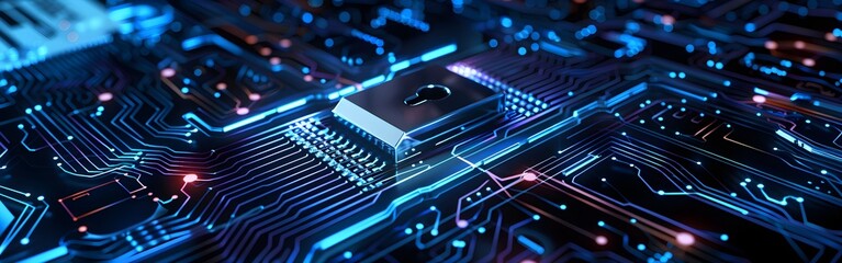 Big Data science analysis business technology concept on virtual screen secure data and cyber security