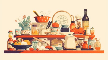 In the realm of cooking where kitchenware meets ingredients anything can happen just like in a quirky cartoon