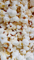 close up photo of the tasty popcorn in a white bowl
