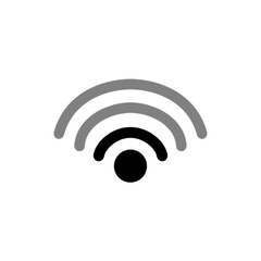 Wi-fi vector icon, sign, symbol.