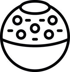 Vector illustration of a stylized easter egg with circle patterns, perfect for seasonal designs