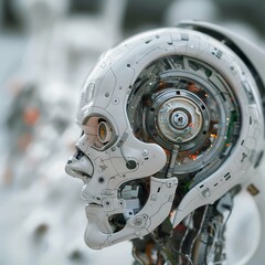 Fototapeta premium Mechanical Marvel, Futuristic Vision, Technological Wonderland