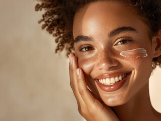 Radiant Endorsements Facial Moisturizer Campaign Highlighting Glowing Testimonials