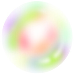 colorful glass sphere foam clear