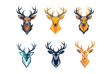 dear head logo illustration