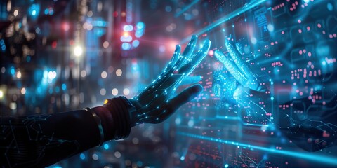 Human machine interaction, future, vr, touch, internet, computing technology