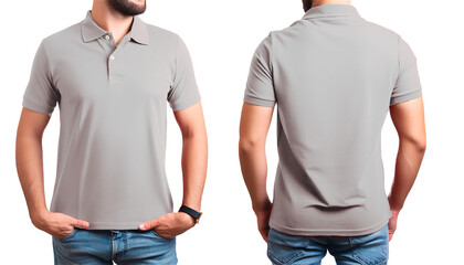 Front and back polo shirt 