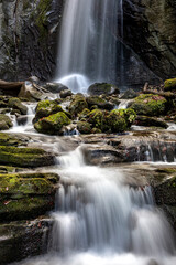 Obraz premium beautiful waterfall in a swiss forest