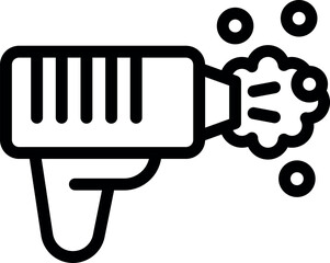 Simplistic line drawing of a hair dryer, perfect for beauty and grooming visuals