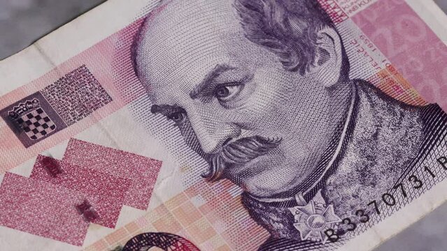 20 Croatian kuna national currency money legal tender bill central bank 1