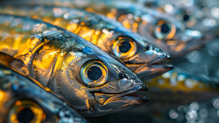 Close-up images of a blue dragon, a turtle's eye, and a lizard's eye, alongside tags related to seafood, fish, and marine life