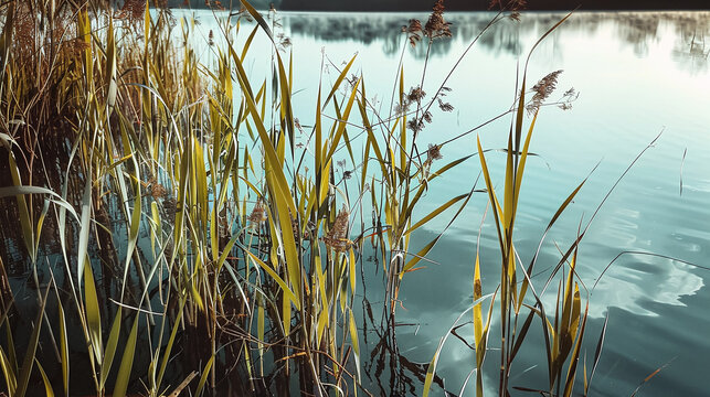 reet around a lake 