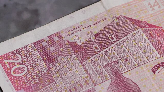 20 Croatian kuna national currency money legal tender bill central bank 4