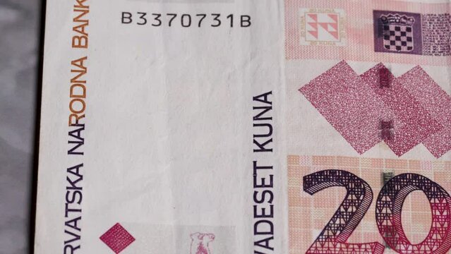 20 Croatian kuna national currency money legal tender bill central bank 2
