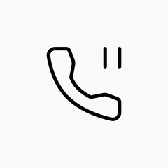 phone call pause talk icon