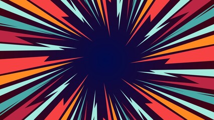 Abstract background of broken lines and lightning