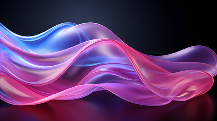 Colorful Neon Light Waves: A Vibrant Display of Dynamic Energy and Motion, Featuring Radiant Colors, Futuristic Design, and Intricate Patterns