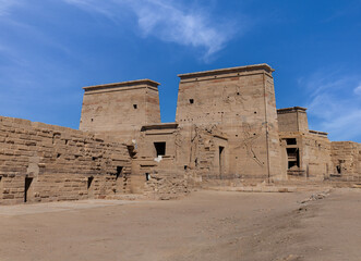 The Temple of Philae in Aswan. Egypt.