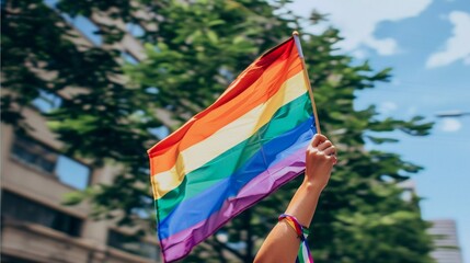 Hand with Pride: Celebrating Identity (LGBTQ+, Acceptance)