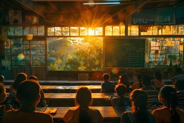 niños de africa en la escuela