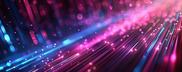 Obraz premium Technology abstract particle wave Background 