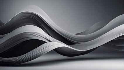 Abstract black and white wave background of a gray and white textured background