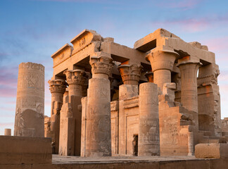 Temple Of Kom Ombo at Aswan Egypt.