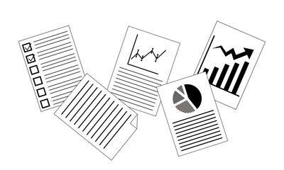 散らかった書類