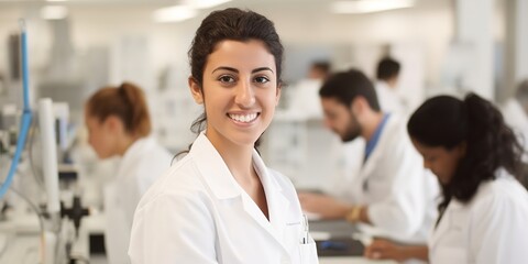 Fototapeta premium portrait of female doctor in hospital 